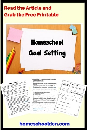 Homeschool Goal Setting