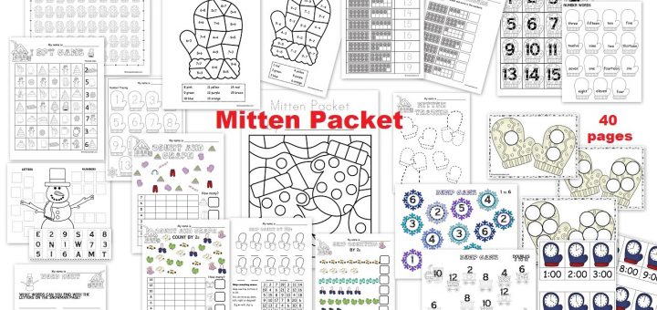 Mitten Activities Packet ages 4-6