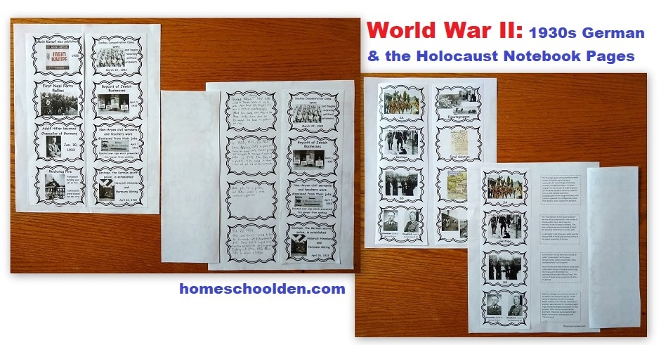 World War II History - Notebook Pages