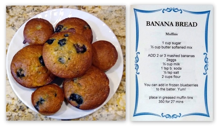 Banana Bread - with blueberries