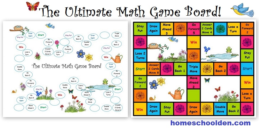 Ultimate Math Game Board - FREE!