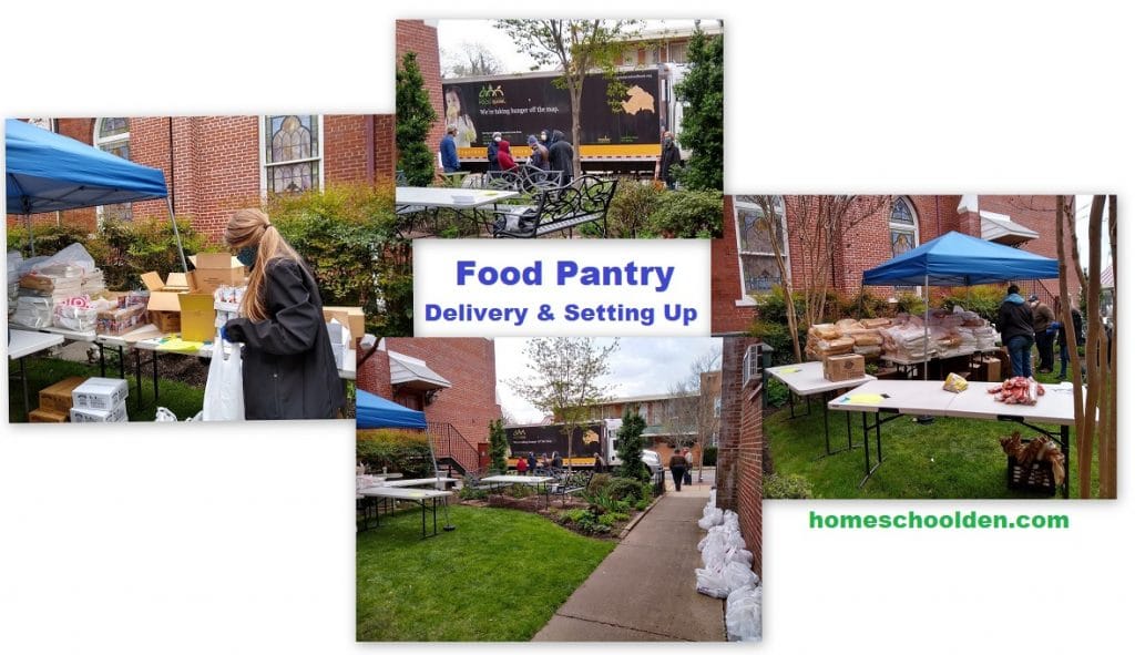 Food Pantry Delivery and Set Up