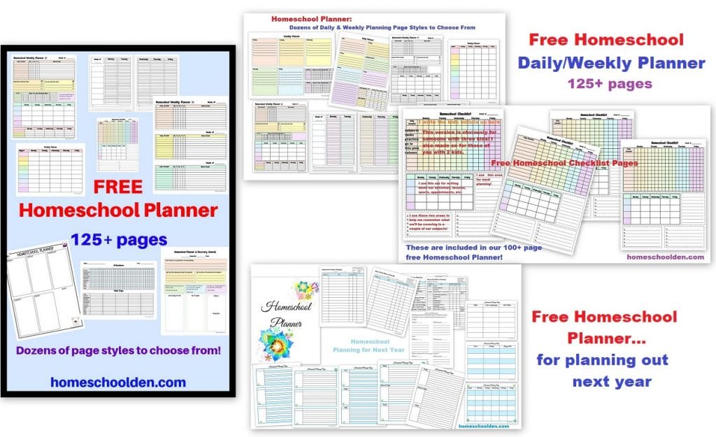 Free Homeschool Planners