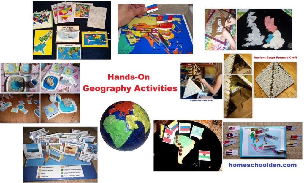Hands-On Geography Activities - Ideas including dough maps cookie maps flag maps globes and more