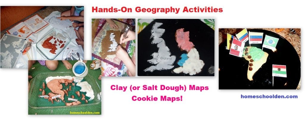 Hands-on Geography Activities - Clay Maps Cookie Maps