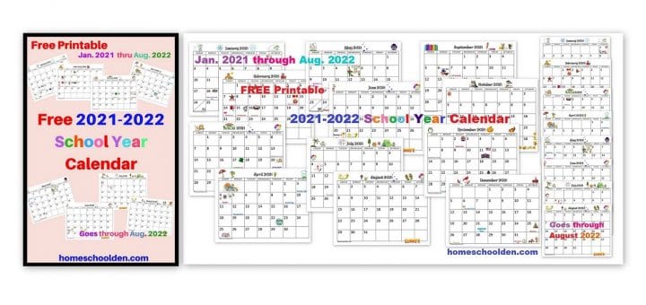 Free 2021-2022 Printable Calendar pdf