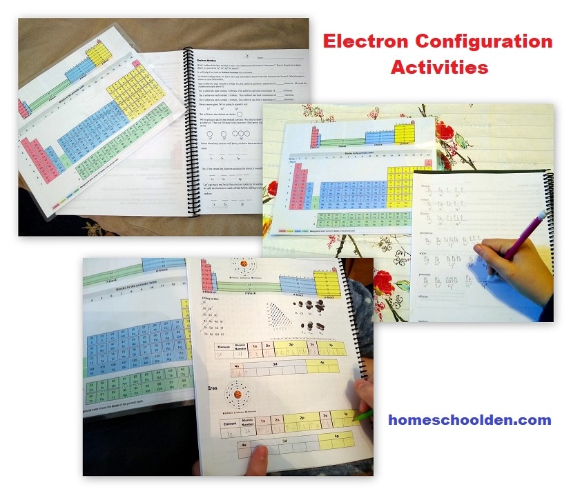 Electron Configuration Activities - Worksheets