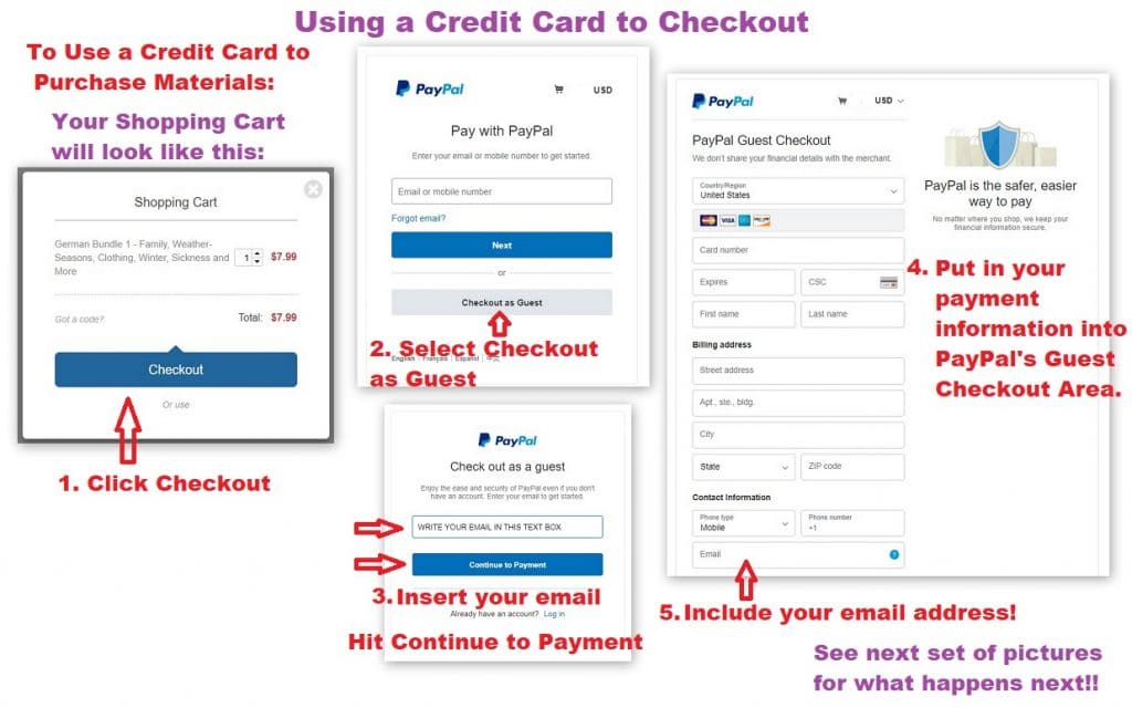 How to Use a Credit Card to Checkout