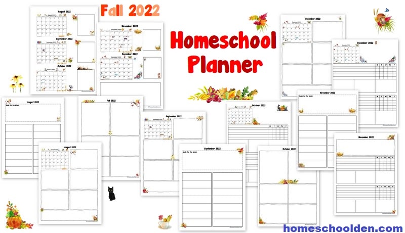 Fall 2022 Homeschool Planner