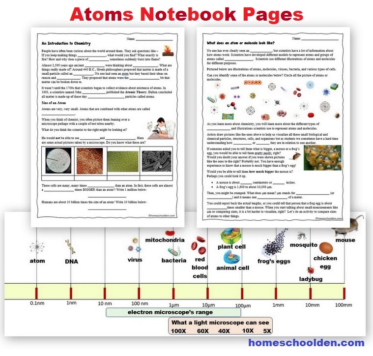 Atoms Worksheets