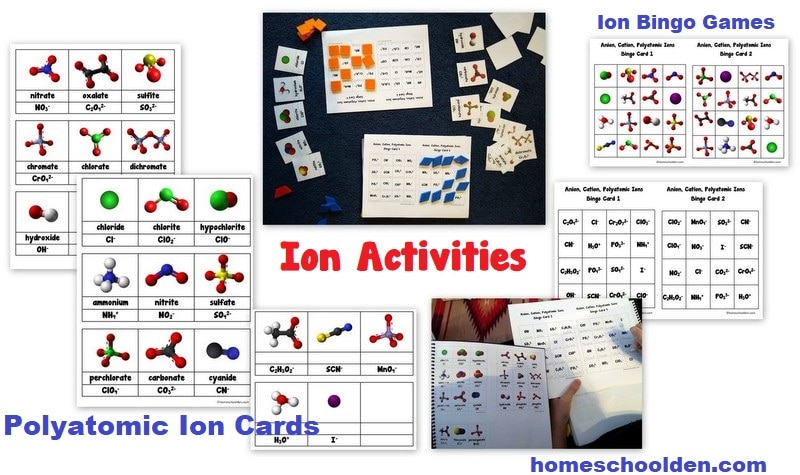 Ion Activities and Worksheets