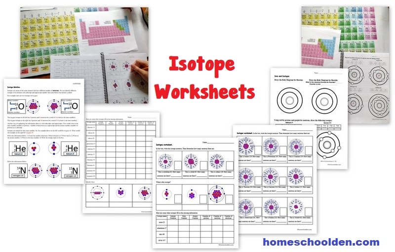 Isotope Worksheets