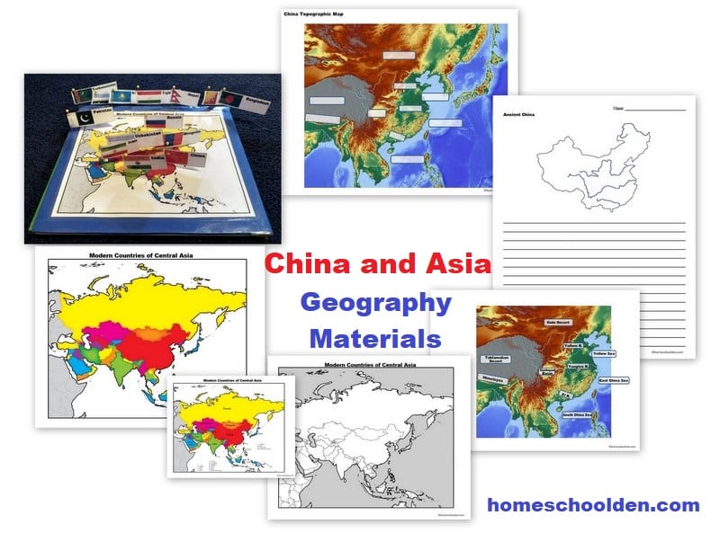 China and Asia Geography Materials