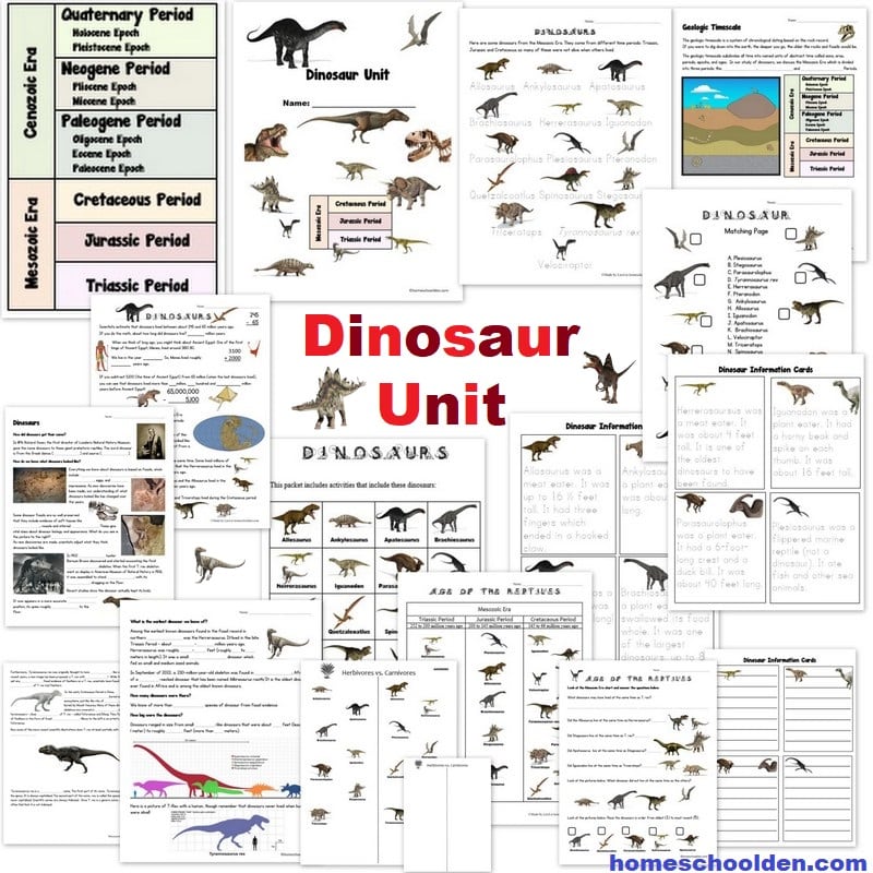 Dinosaur Unit - Ages 3-8