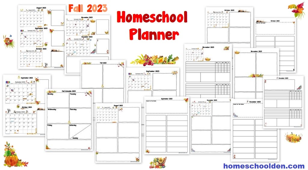 FREE Fall 2023 Homeschool Planner