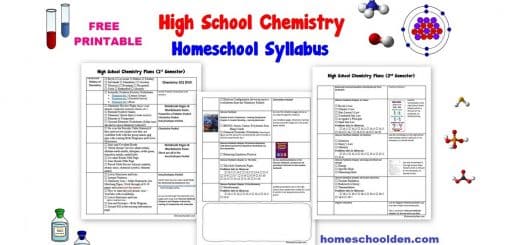 High School Chemistry Homeschool Syllabus Free PDF