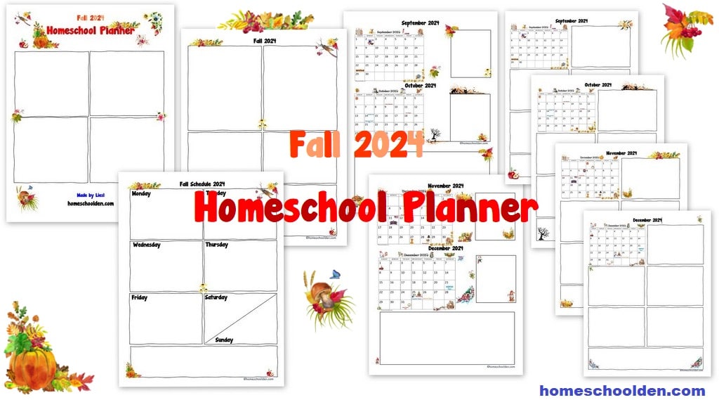 Fall 2024 Homeschool Planner 2