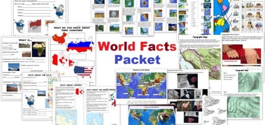 World Facts Packet - Geographic Features - Landforms - Topographic Maps
