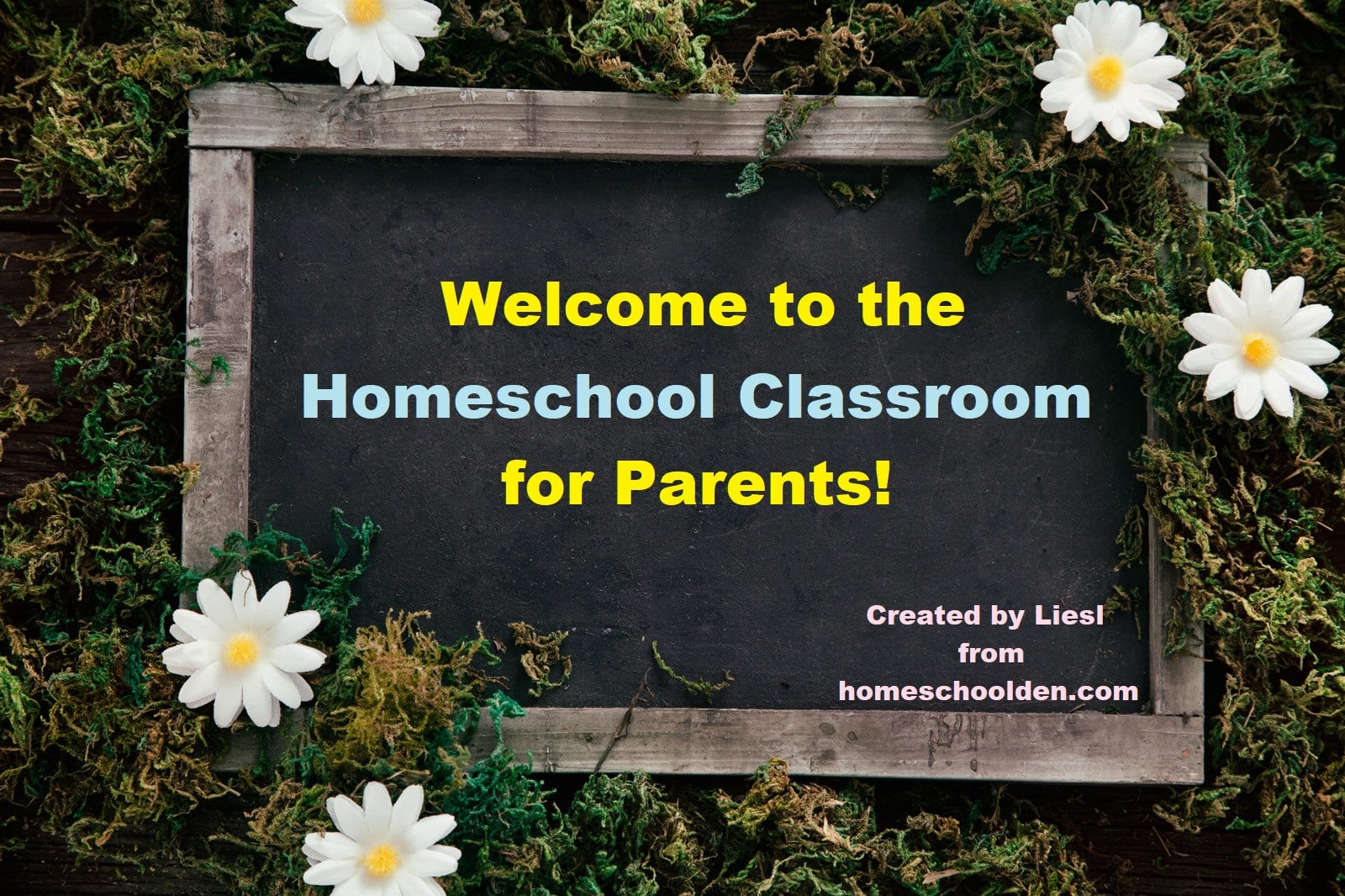 Homeschool Classroom - Welcome Sign