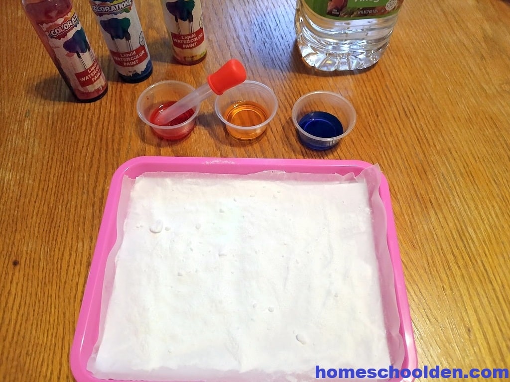 Baking Soda Tray Set-Up