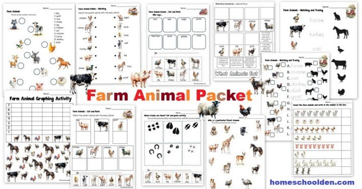 Farm Animals Unit (Currently FREE!) – Homeschool Den